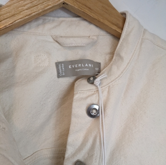 EVERLANE Bone Organic Cotton Canvas Salt Baked Jumpsuit Coverall NEW Size XXS - Picture 9 of 9